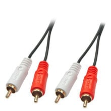 Lindy 35660 аудио кабель 1 m 2 x RCA Красный, Белый