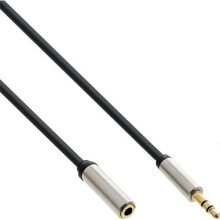 InLine 0.5m 3.5mm - 3.5mm аудио кабель 0,5 m 3,5 мм Черный 99234