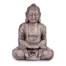 Decorative Garden Figure Buddha Grey Polyresin (25 x 57 x 42,5 cm)