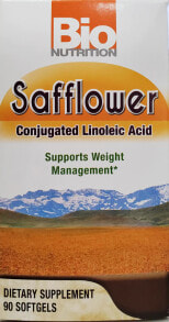 Рыбий жир и Омега 3, 6, 9 Bio Nutrition Safflower Conjugated Linoleic Acid Конъюгированная линолевая кислота для поддержки управления весом 90 гелевых капсул