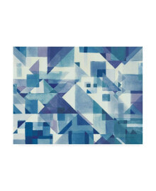 Trademark Global wild Apple Graphics Try Angles I Blue Canvas Art - 15.5