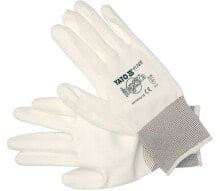 Yato Work gloves nylon pu white 10 '' (yt-7470)