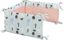 Бортики в детскую кроватку бортик для кроватки Sensillo 180x30 см голубой цвет