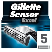 Купить мужские средства для бритья Gillette: GILLETTE Excel Sensor Spare Parts 5 Units