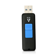 USB  флеш-накопители V7 VF38GAR-3E USB флеш накопитель 8 GB USB тип-A 3.2 Gen 1 (3.1 Gen 1) Черный, Синий