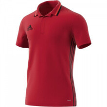 Женские кроссовки мужская футболка-поло спортивная красная с логотипом Adidas Condivo 16 M AJ6898 polo football shirt
