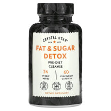 Кристал Стар, Fat & Sugar Detox, 60 Vegetarian Capsules (Товар снят с продажи) 