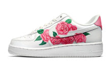 【定制球鞋】 Nike Air Force 1 Low '07 空军一号 花卉绿叶 低帮 板鞋 女款 白绿粉 / Кроссовки Nike Air Force DD8959-100