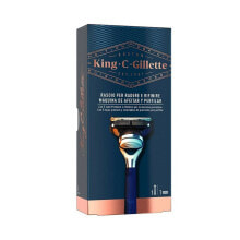 Мужские бритвы и лезвия станок для бритья King C Gillette Gillette King Синий