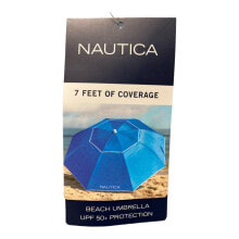 Купить зонты Nautica: Nautica Vented Canopy 2 Way Tilt Beach Umbrella