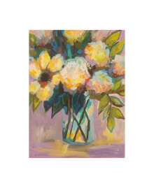 Trademark Global jeanette Vertentes Lavender Yellow and Blue Canvas Art - 15.5