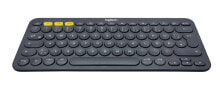 Клавиатуры Клавиатура Серый  Logitech K380 Bluetooth QWERTZ 920-007566