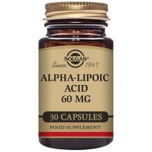 Антиоксиданты SOLGAR Alpha Lipoic Acid 60mgr 30 Units
