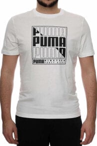 GRAPHICS PUMA Box Tee Erkek Tişört 680172-02 BEYAZ