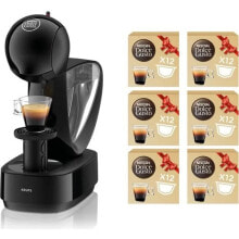Кофеварки и кофемашины krups Nescaf Dolce Gusto Infinissima YY5056FD Schwarz + 6 Kisten mit Bio -Kaffee, Antigaspillage Angebot