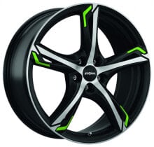 Колесный диск литой Ronal R62 Green jetblack-matt-frontkopiert 7.5x17 ET50 - LK5/114.3 ML82