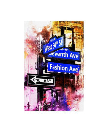 Trademark Global philippe Hugonnard NYC Watercolor Collection - Directions Canvas Art - 15.5
