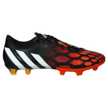 Мужская спортивная обувь для футбола Мужские футбольные бутсы черные красные с шипами Adidas Predator Instinct F