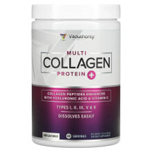 Multi Collagen Protein Plus Vitamin C, Hyaluronic Acid, Chocolate, 9.3 oz (264 g)