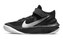 Nike Team Hustle D 10 FlyEase 中帮 复古篮球鞋 GS 黑红 / Кроссовки Nike Team Hustle DD7303-004