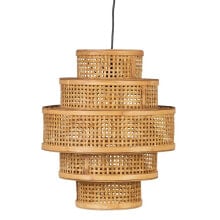 BIGBUY HOME Natural Bamboo Ceiling Light 41x41x48 cm