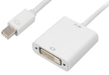 Sharkoon 0.15m, Mini DisplayPort/DVI 0,15 m Белый 4044951017386