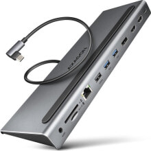 Купить компьютерные разъемы и переходники Axagon: Stacja/replikator Axagon HMC-4KX3 USB-C