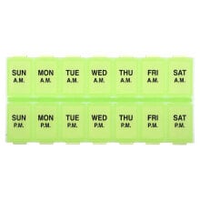 Weekly AM/PM with Rounded Base Pill Planner, Medium, 1 Count