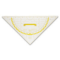 Aristo AR1552W - 45° triangle - Gloss - Plastic - Transparent - White - Yellow - 80 cm - 1 pc(s)