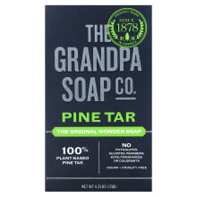 Face Body & Hair Bar Soap, Pine Tar, 3.25 oz (92 g)