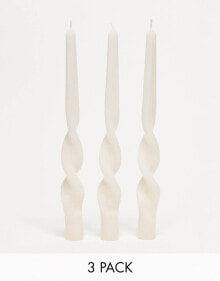 Купить мужская парфюмерия MAEGAN: MAEGEN Ice Pink Twisted Taper Candle 3-Pack