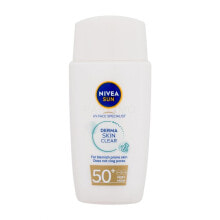 Nivea UV Face Specialist Derma Skin Clear SPF50+ 40 ml sonnenschutz fürs gesicht für Frauen