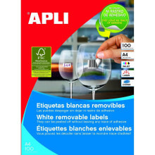 Adhesive labels Apli 100 Sheets White 64,6 x 33,8 mm