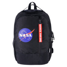 School Bag DOHE Nasa Logo Black 32 x 45 x 17 cm