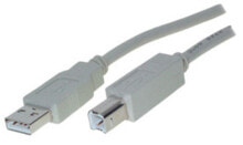 BS77021 - 1 m - USB A - USB B - USB 2.0 - 480 Mbit/s - Grey