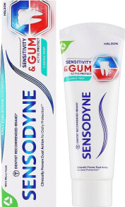 Zahnpasta Zahnfleischschutz mit Minzgeschmack - Sensodyne Sensitivity And Gum Caring Mint