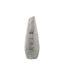 Vase Alexandra House Living Silver Ceramic 12 x 7 x 35 cm