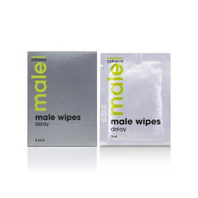 Интимные кремы и дезодоранты Male Wipes Delay 6 x 2.5 ml
