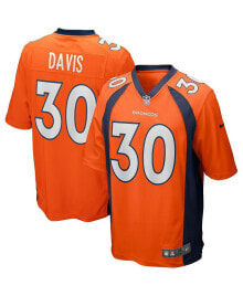Nike men's Terrell Davis Orange Denver Broncos Game Retired Player Jersey