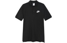 Nike Sportswear 纯色Logo休闲运动翻领短袖Polo衫 男款 黑色 / Поло Nike Sportswear LogoPolo 909747-010