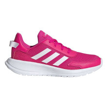 Детские демисезонные кроссовки и кеды для мальчиков Мужские кроссовки спортивные для бега розовые текстильные низкие Adidas Tensaur Run K