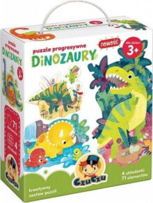 Детские развивающие пазлы czuczu Puzzle progresywne - Dinozaury