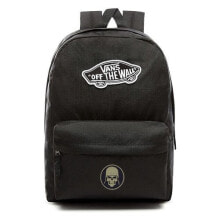 Женский спортивный рюкзак текстильный черный с логотипом и карманом VANS Realm Backpack szkolny Custom Soldier - VN0A3UI6BLK