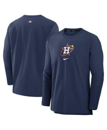 Nike men's Navy Houston Astros Authentic Collection City Connect Player Tri-Blend Performance Pullover Jacket