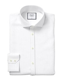 Купить белые мужские классические рубашки Charles Tyrwhitt: Charles Tyrwhitt Non-Iron 4 Way Stretch Shirt Men's