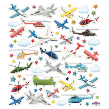 GLOBAL GIFT Classy Aviation Glitter Stickers