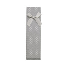 Gray gift box with polka dots KP4-20