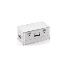 Aluminiumbox L582xB385xH262mm 47 l mit Klapphebelverschlüssen mit Bohrungen