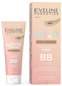 Купить bB, CC и DD кремы Eveline: Pflegende BB-Creme - Eveline My Beauty Elixir Peach Cover BB Cream 02 - Dark Peach