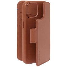 Decoded Leather Detachable Wallet für iPhone 15 Plus Tan